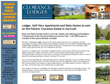 Tablet Screenshot of clowancelodges.co.uk